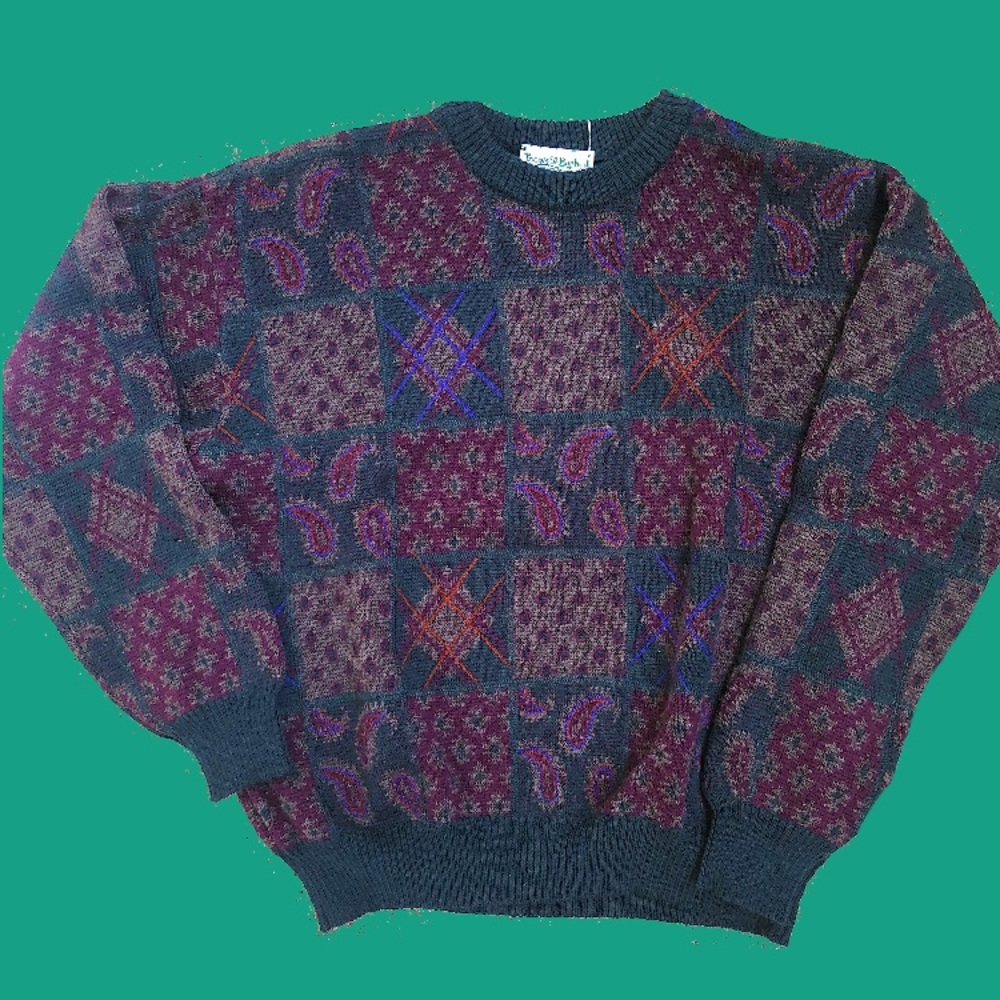 Vintage paisley sweater